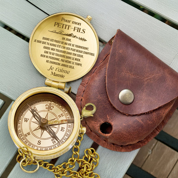 Boussole Aventure En Bronze Personnalisée Pour Petit-Fils - De Mamie - Lcgpb22004