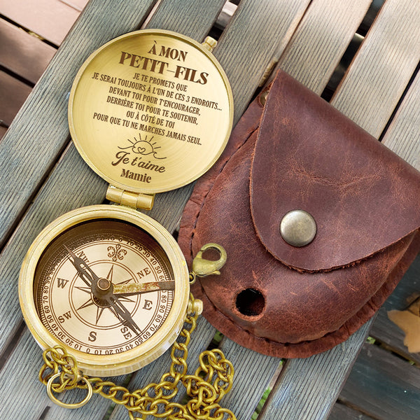 Boussole Aventure En Bronze Personnalisée Pour Petit-Fils - De Mamie - Lcgpb22010